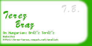 terez braz business card